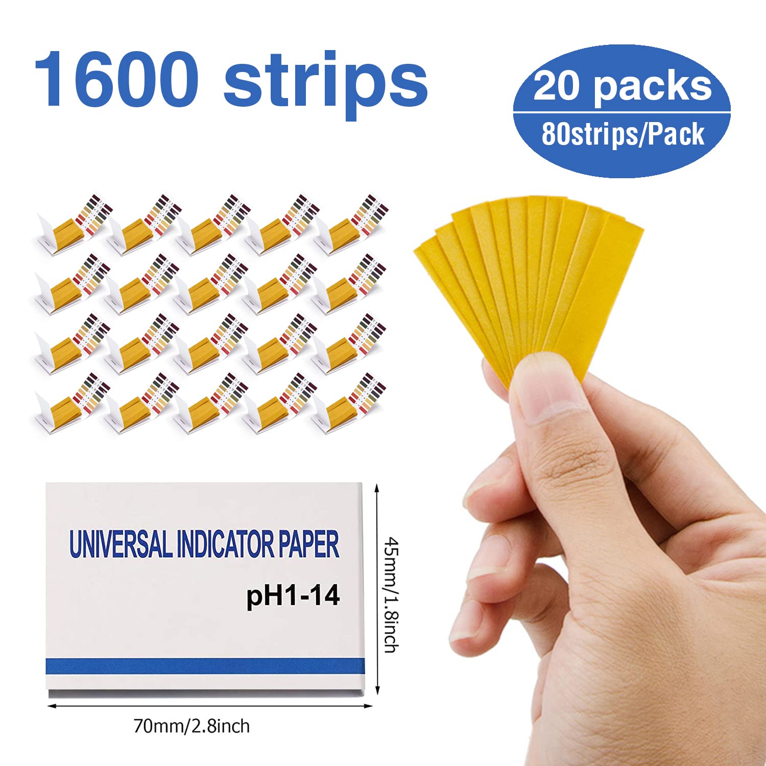 Soap Making Books - Tiras de prueba de pH, 1600