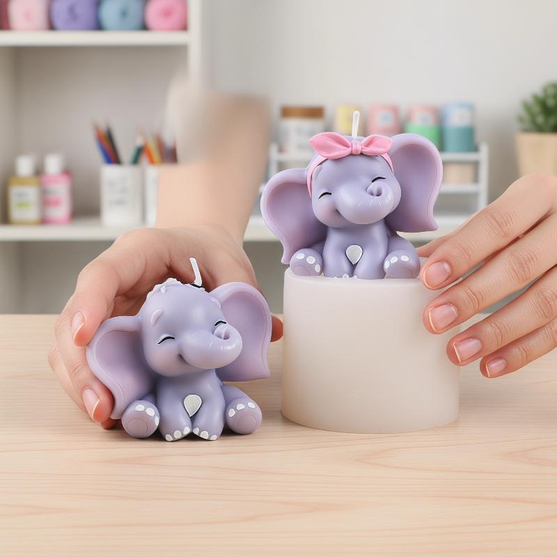 Soap Making Lye - Molde de Silicona 3D de Elefante