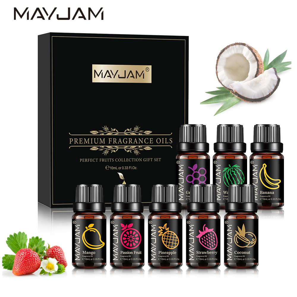 Soap Making Books - MAYJAM-Juego de aceites aromáticos, 8 Uds.,