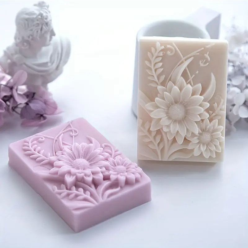 Soap Making Lye - Molde de silicona para jabón cuadrado