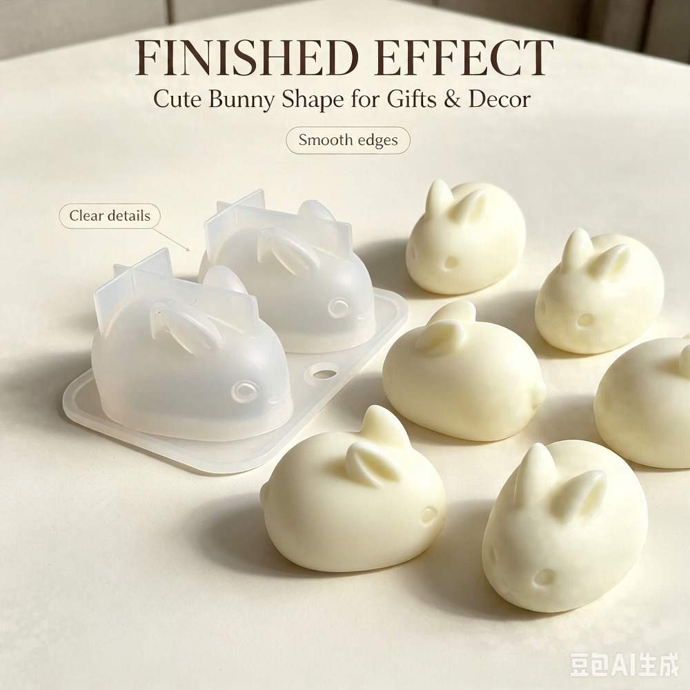 Molde de Silicona 3D de Conejo - Natural Making Soap reseña y precio