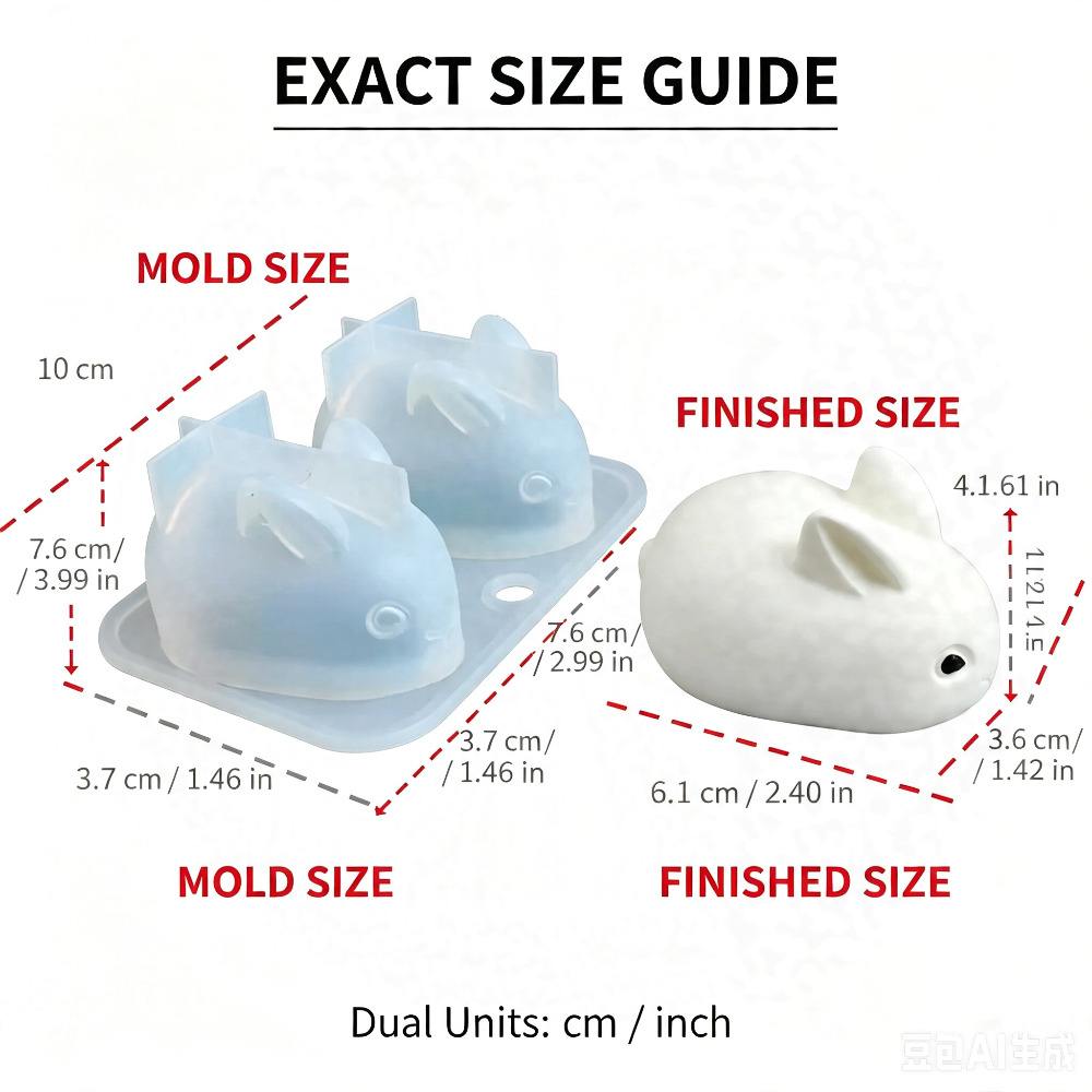 Molde de Silicona 3D de Conejo - Natural Making Soap reseña y precio