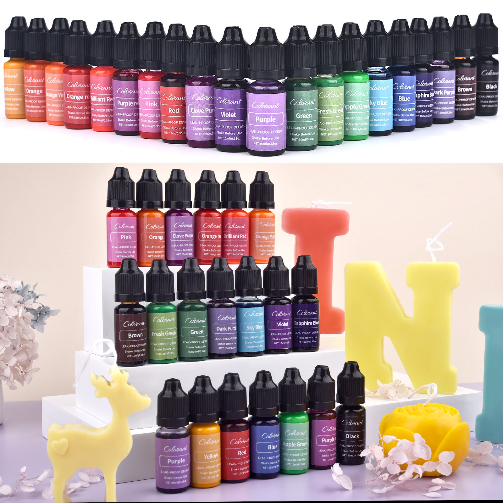 10ml vela tintes pigmento arom - Soap Making Lye reseña y precio