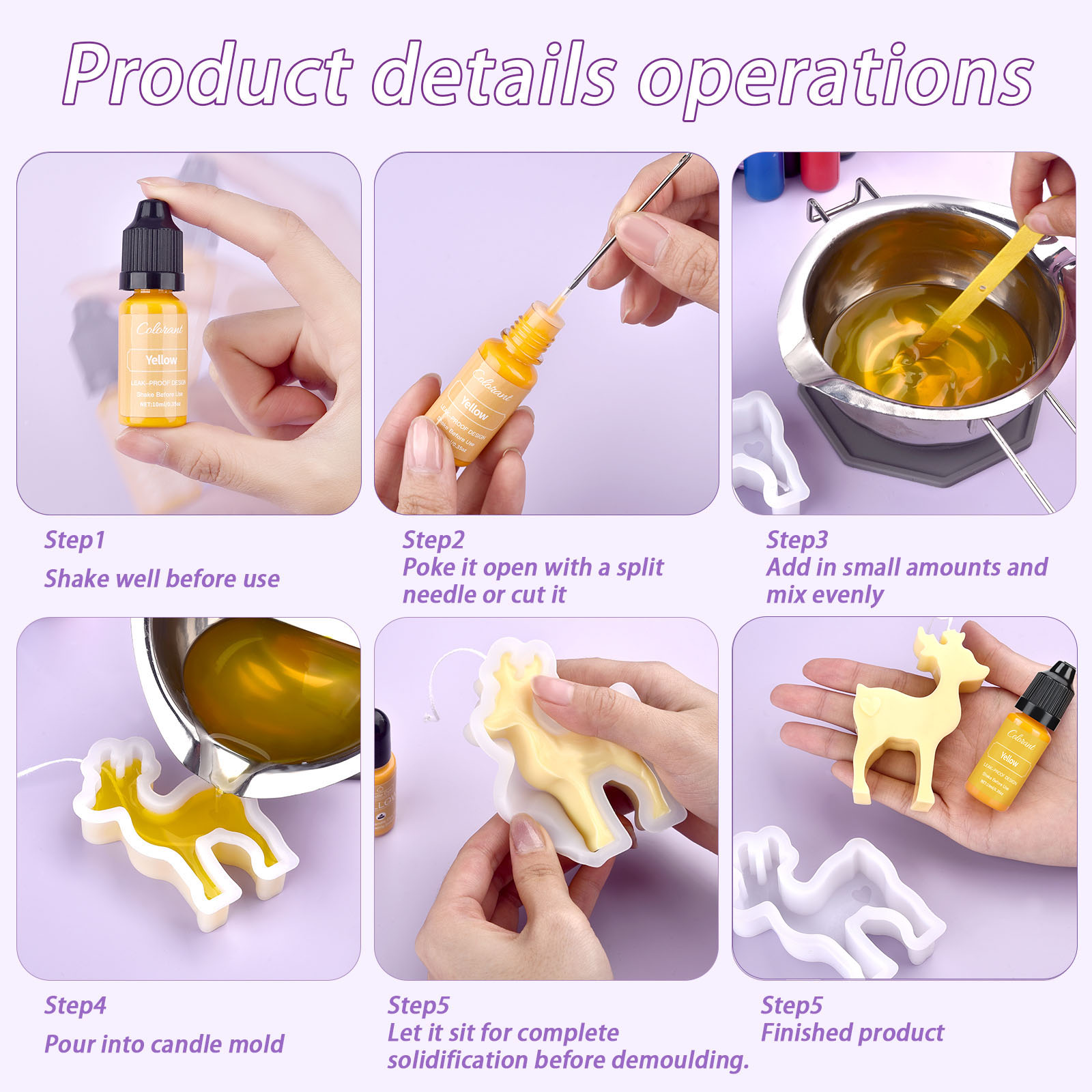 10ml vela tintes pigmento arom - Soap Making Lye reseña y precio