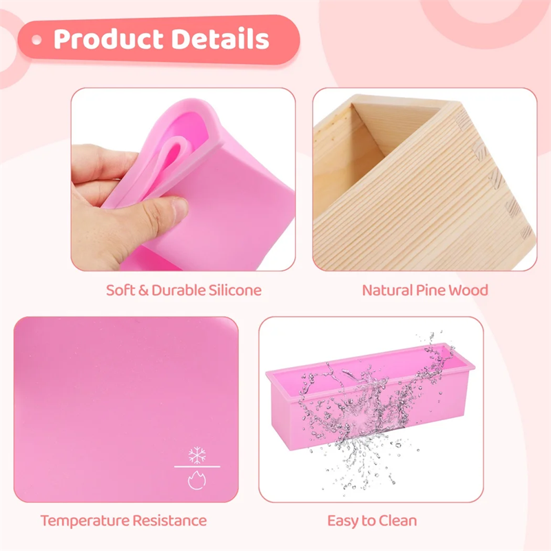 Molde rectangular de silicona  - Soap Making Books reseña y precio