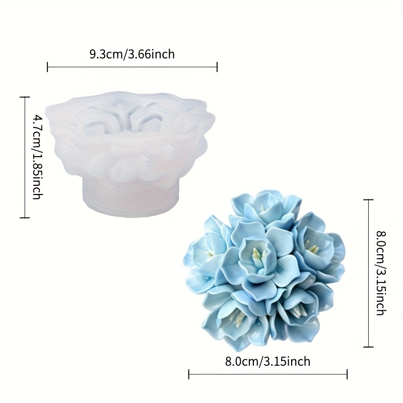 1 molde de silicona para velas - Soap Making Lye reseña y precio
