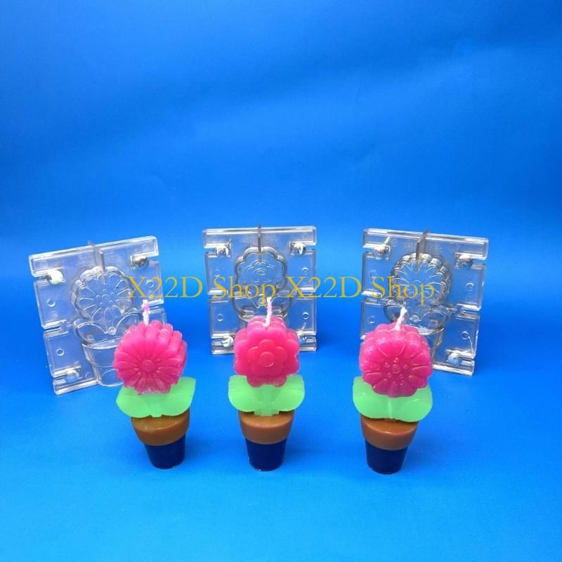 Molde vela flor X22D, molde pl - Soap Making Pot reseña y precio