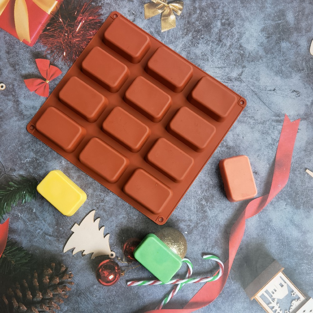 Molde cuadrado de silicona par - Soap Making Lye reseña y precio